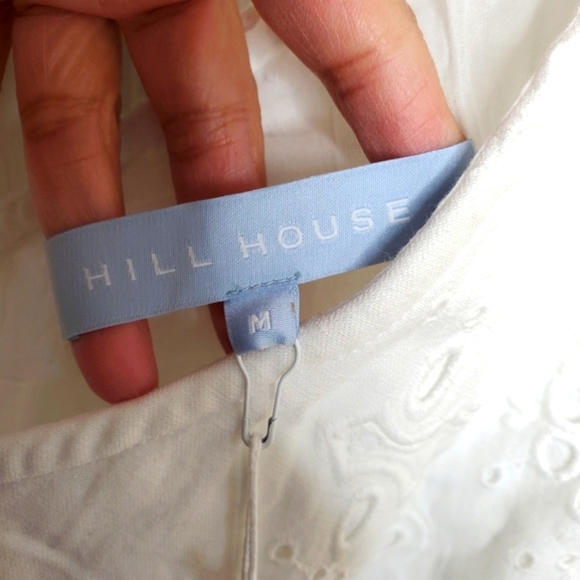 Hill House the mila dress white linen medium - Picture 8 of 9